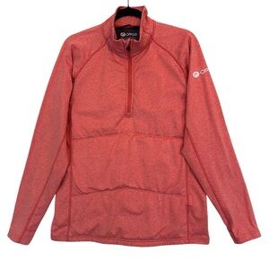 OROS Men’s SolarCore‎ Explorer Quarter Zip Pullover Heather Orange Size Large